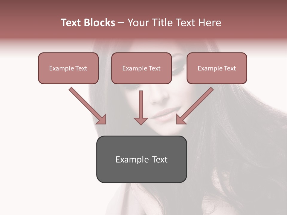 Care Face Brown PowerPoint Template