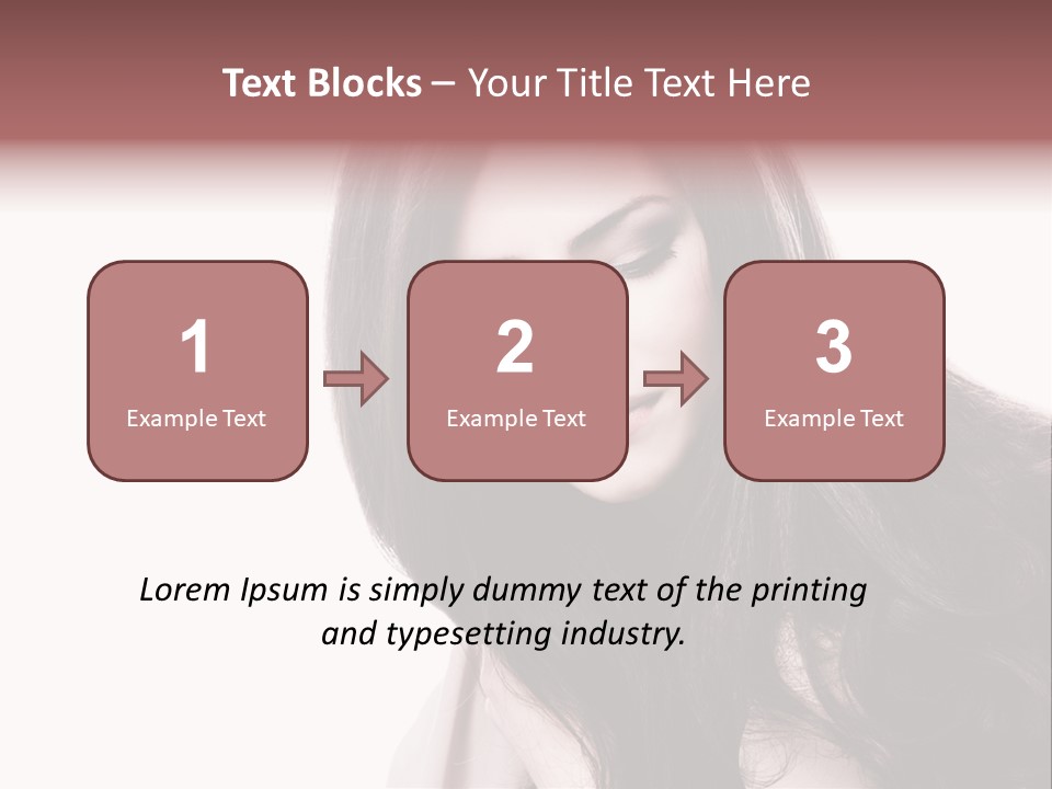 Care Face Brown PowerPoint Template
