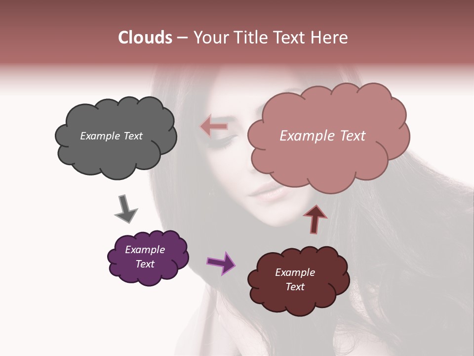 Care Face Brown PowerPoint Template