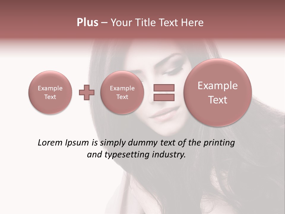 Care Face Brown PowerPoint Template