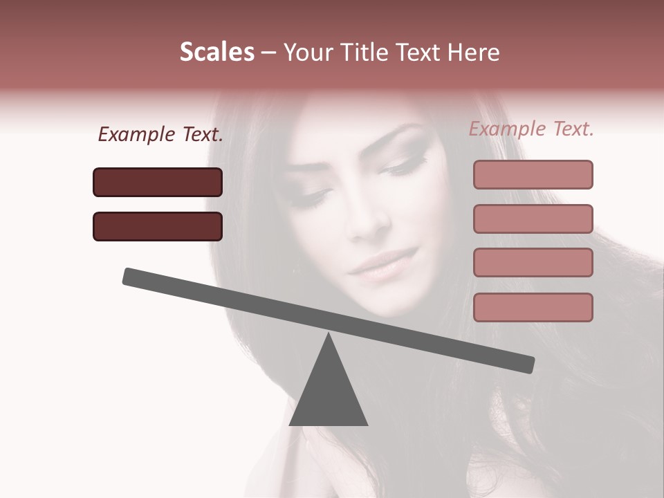 Care Face Brown PowerPoint Template