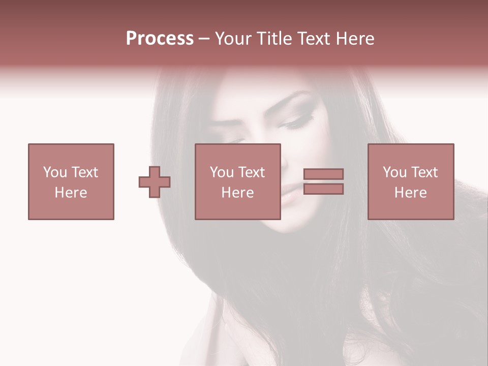 Care Face Brown PowerPoint Template