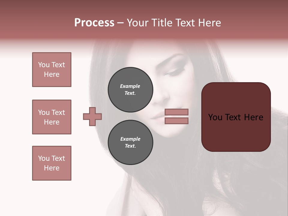 Care Face Brown PowerPoint Template