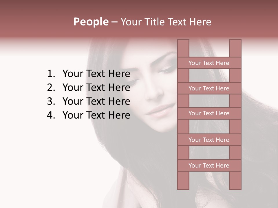 Care Face Brown PowerPoint Template