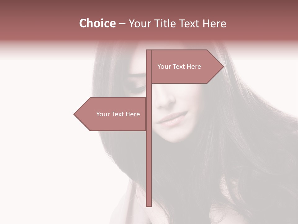 Care Face Brown PowerPoint Template