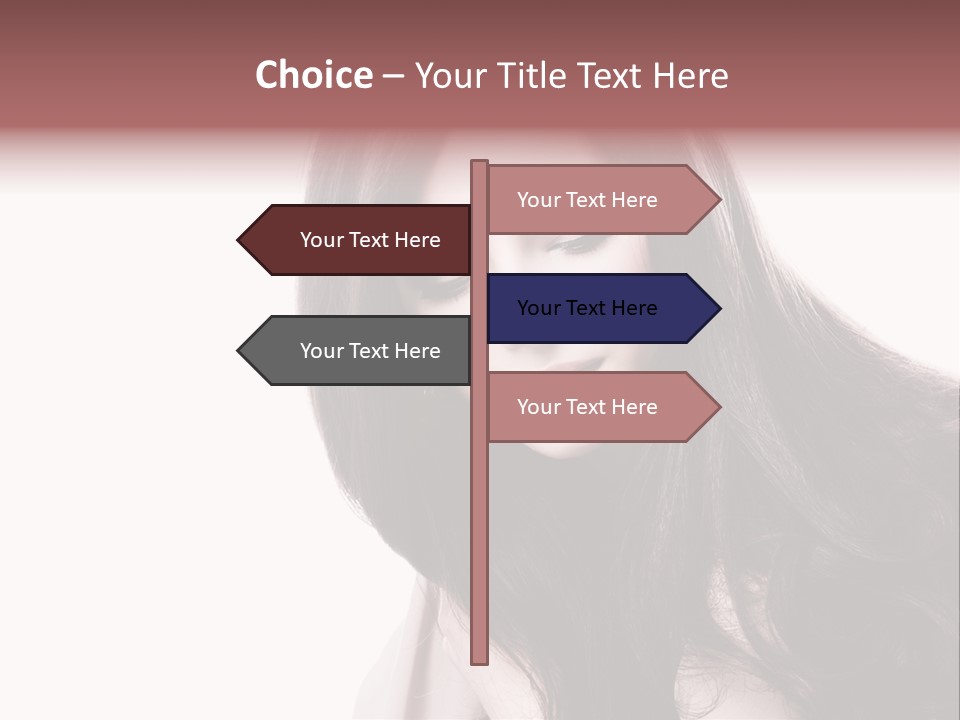 Care Face Brown PowerPoint Template