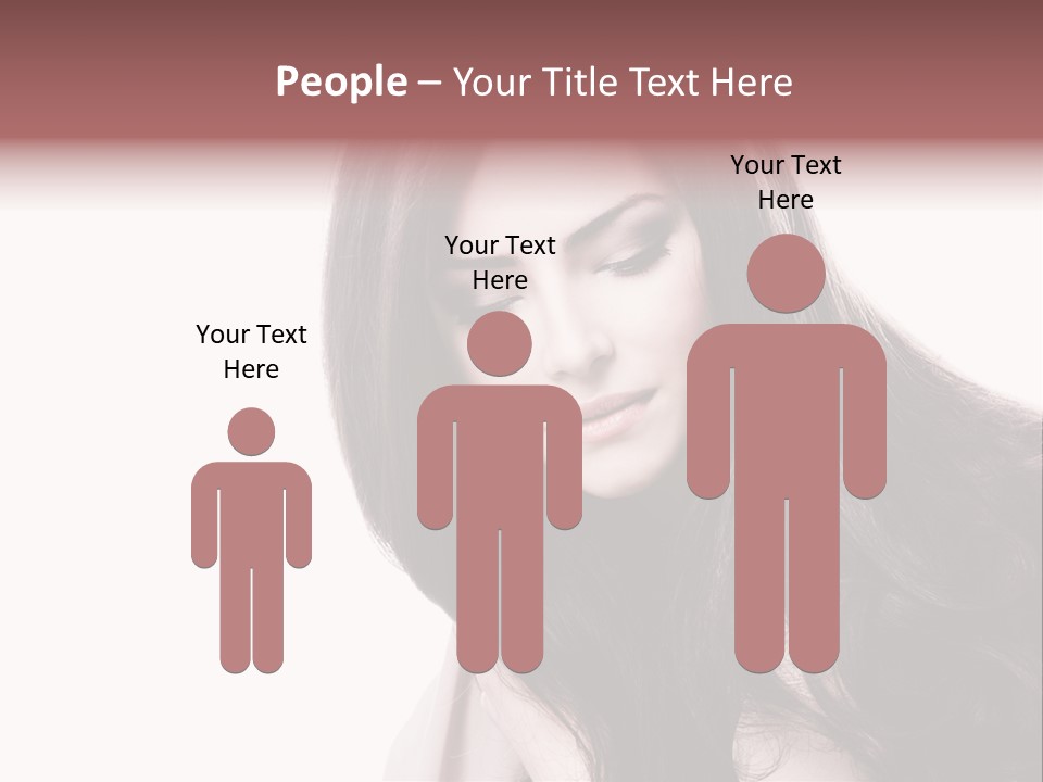 Care Face Brown PowerPoint Template