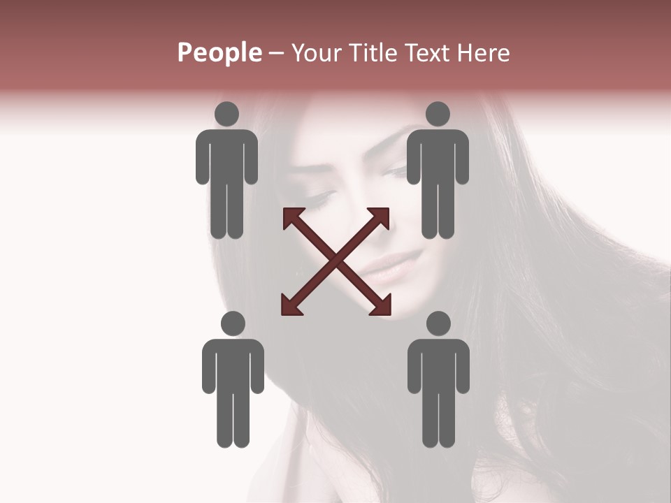 Care Face Brown PowerPoint Template