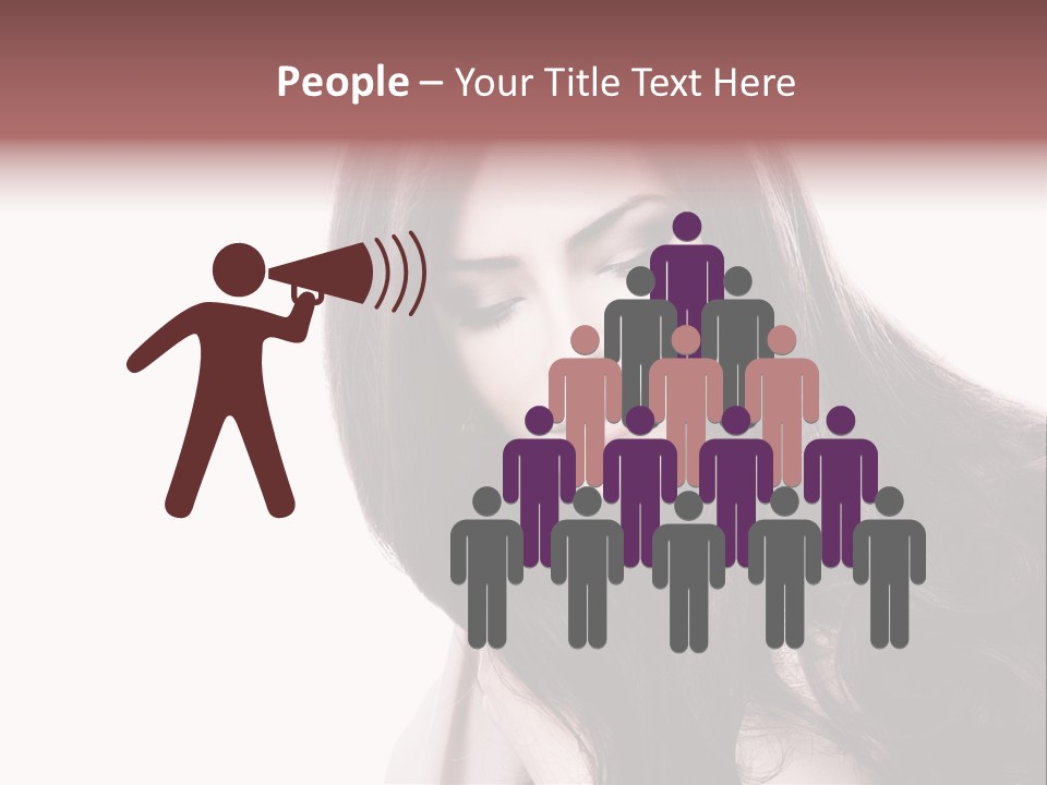 Care Face Brown PowerPoint Template