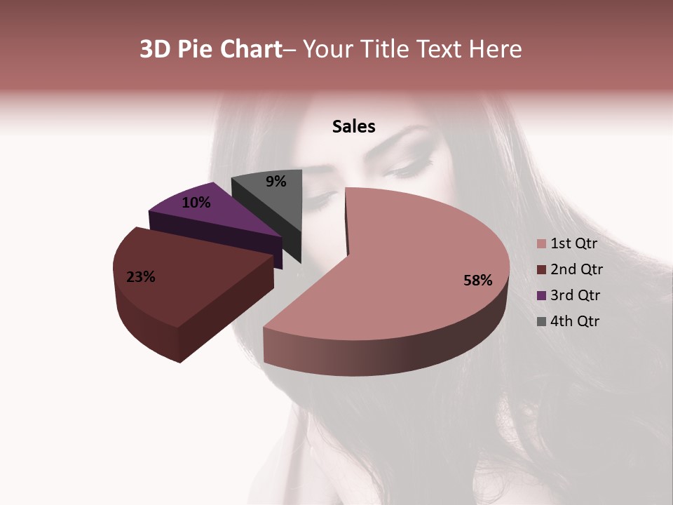 Care Face Brown PowerPoint Template