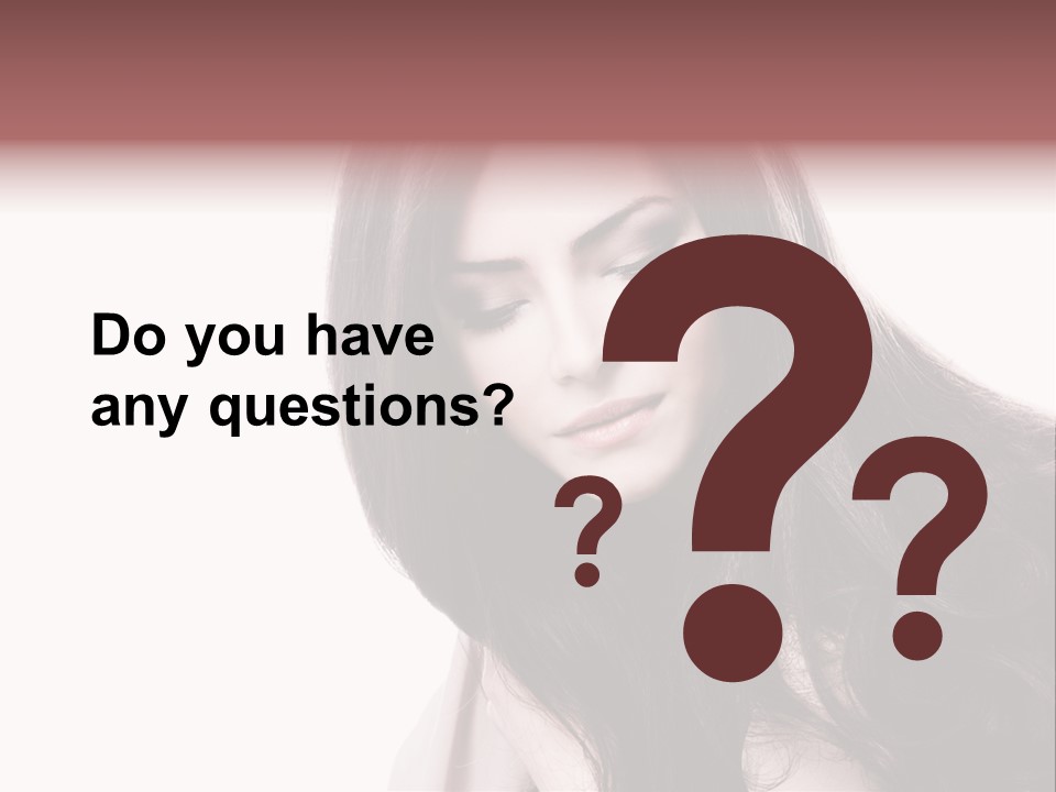 Care Face Brown PowerPoint Template