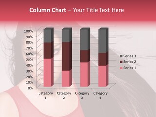 Makeup Female Long Hair PowerPoint Template