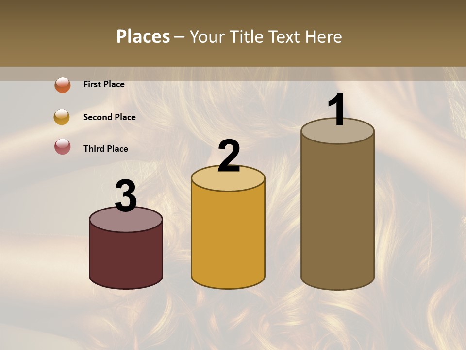 Square Blond Portrait PowerPoint Template