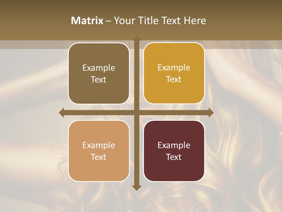 Square Blond Portrait PowerPoint Template