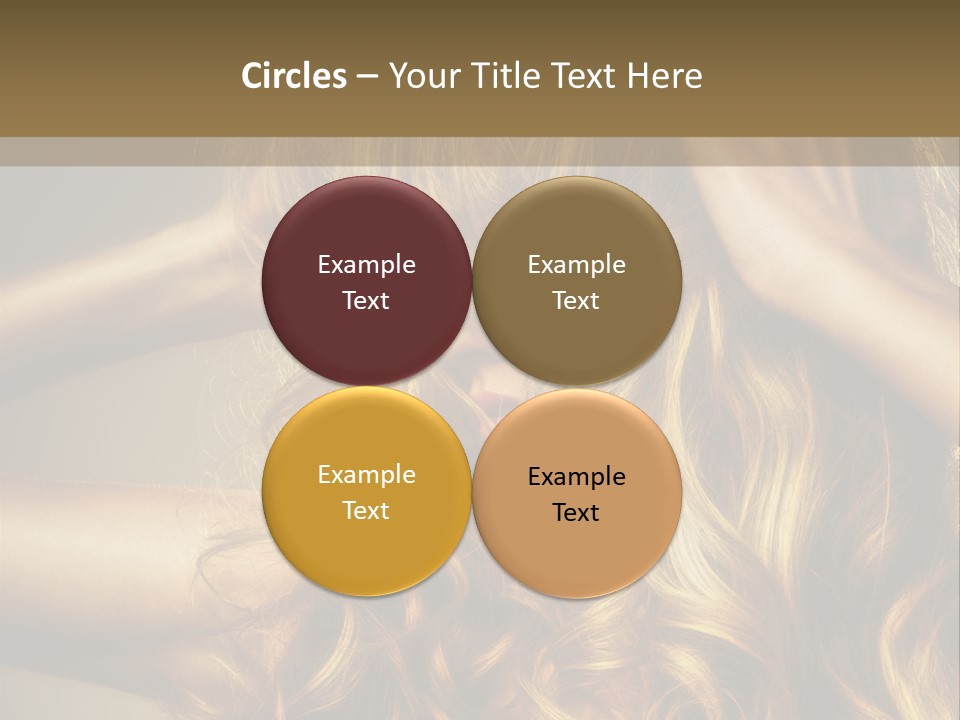 Square Blond Portrait PowerPoint Template