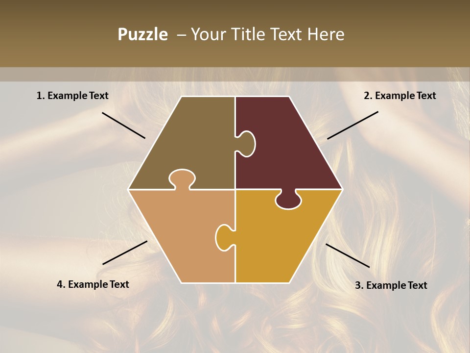 Square Blond Portrait PowerPoint Template