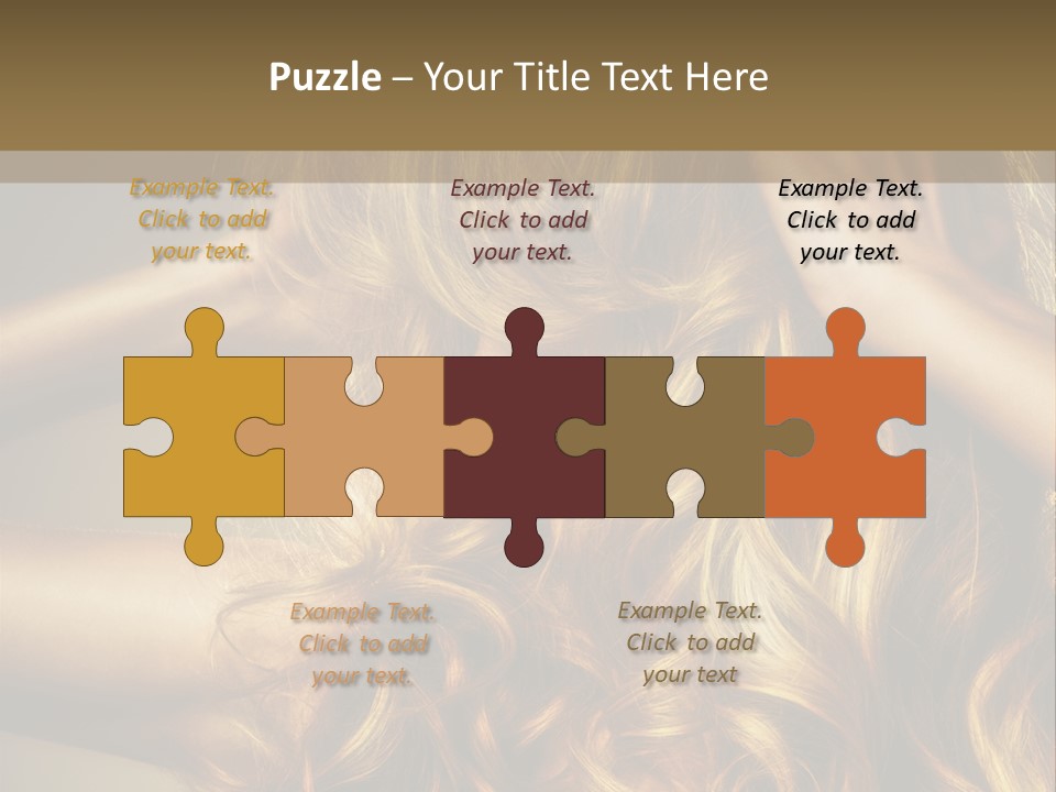 Square Blond Portrait PowerPoint Template