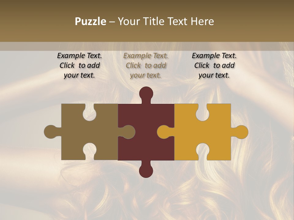 Square Blond Portrait PowerPoint Template