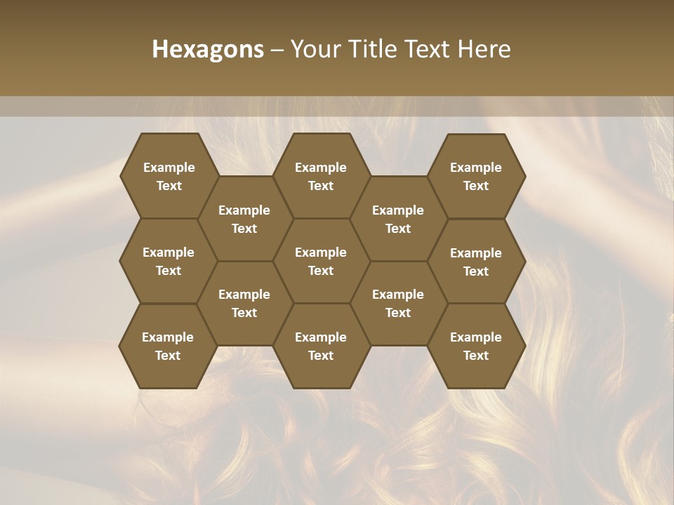 Square Blond Portrait PowerPoint Template