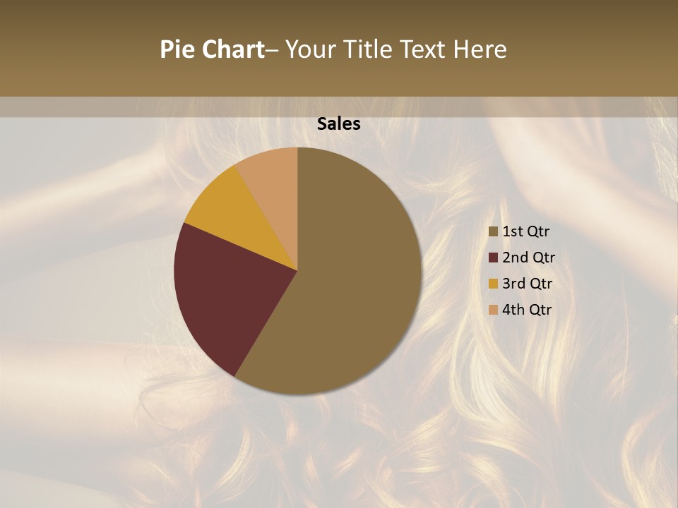 Square Blond Portrait PowerPoint Template