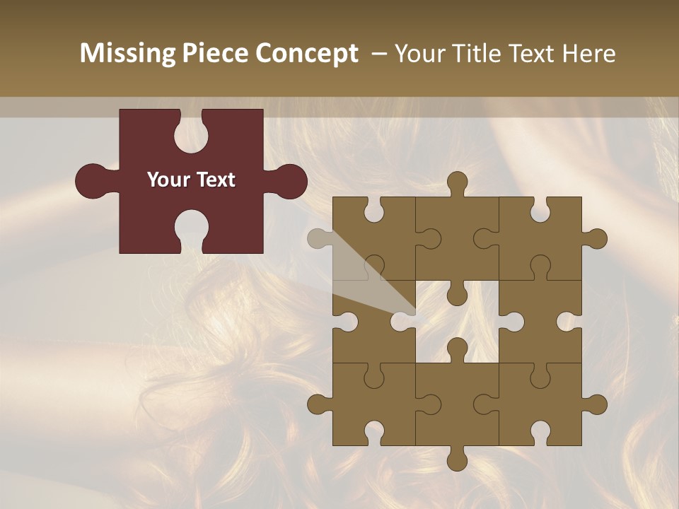 Square Blond Portrait PowerPoint Template