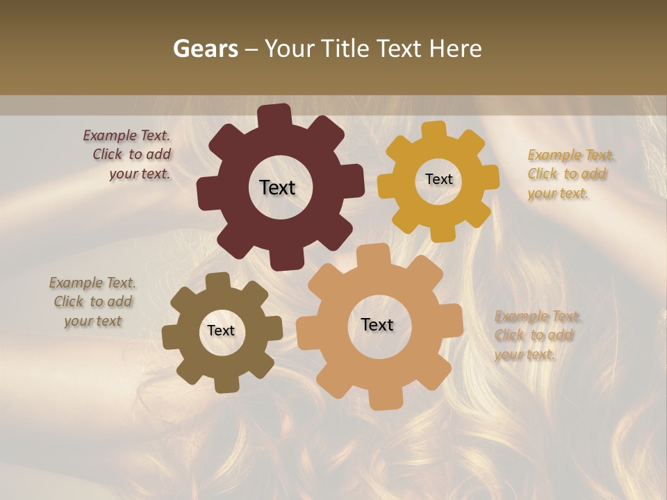 Square Blond Portrait PowerPoint Template