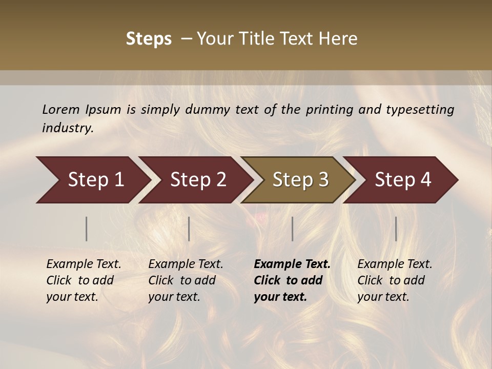 Square Blond Portrait PowerPoint Template