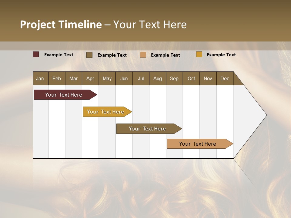 Square Blond Portrait PowerPoint Template