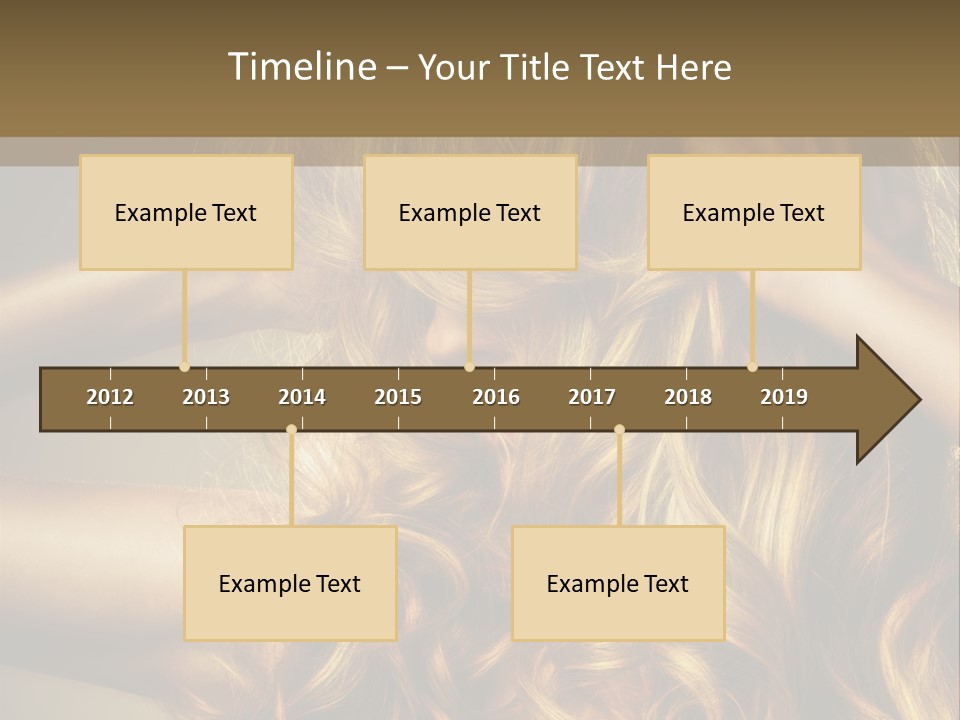 Square Blond Portrait PowerPoint Template