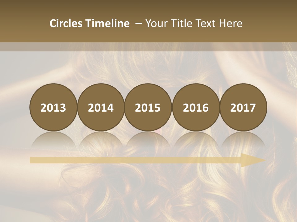 Square Blond Portrait PowerPoint Template