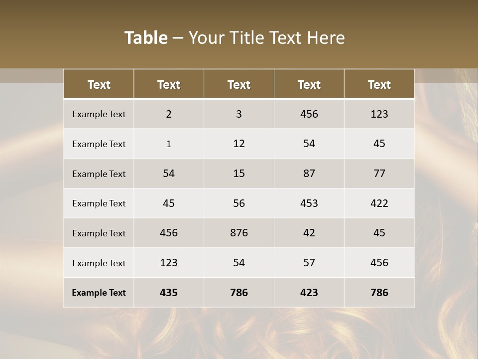 Square Blond Portrait PowerPoint Template