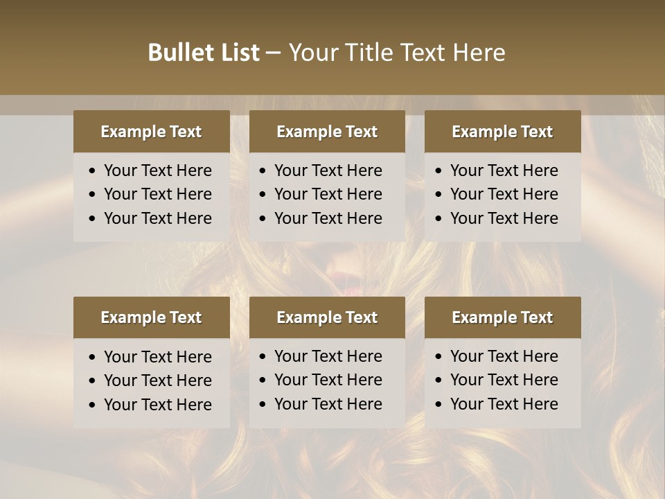 Square Blond Portrait PowerPoint Template