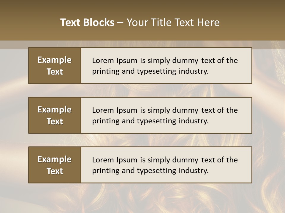 Square Blond Portrait PowerPoint Template