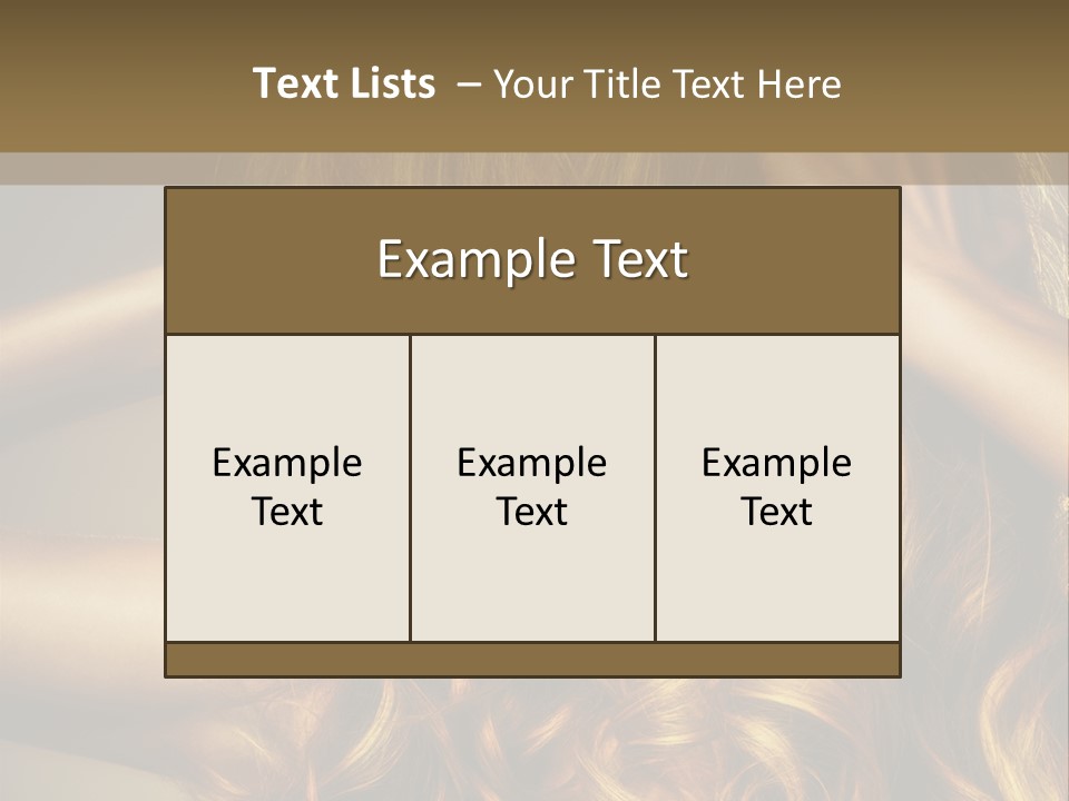 Square Blond Portrait PowerPoint Template
