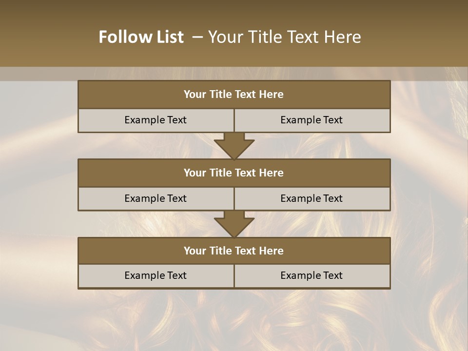 Square Blond Portrait PowerPoint Template