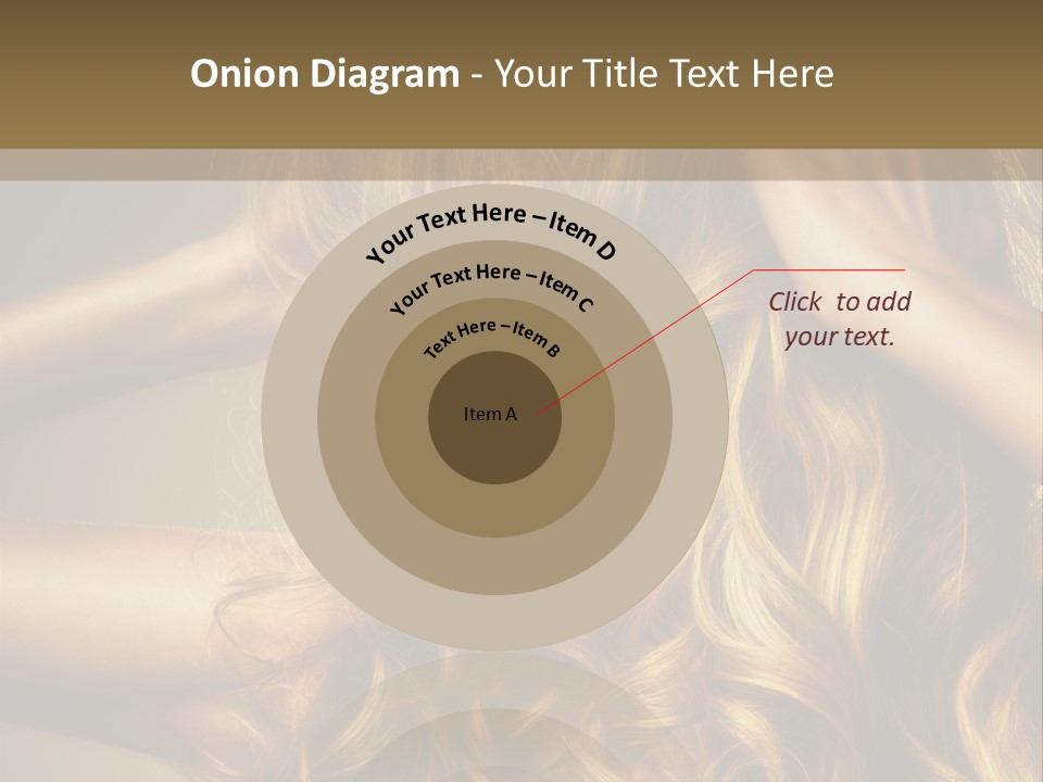 Square Blond Portrait PowerPoint Template