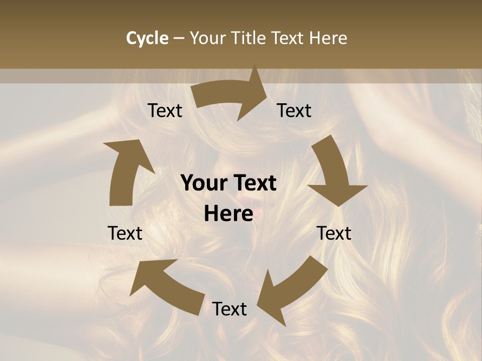 Square Blond Portrait PowerPoint Template