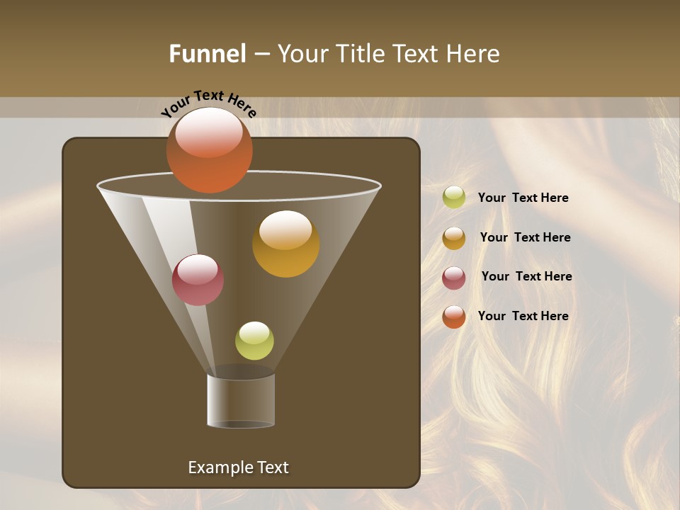 Square Blond Portrait PowerPoint Template