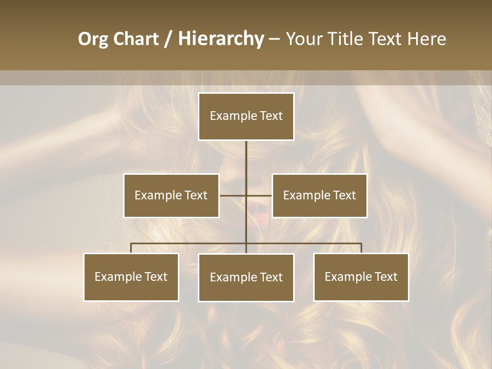 Square Blond Portrait PowerPoint Template