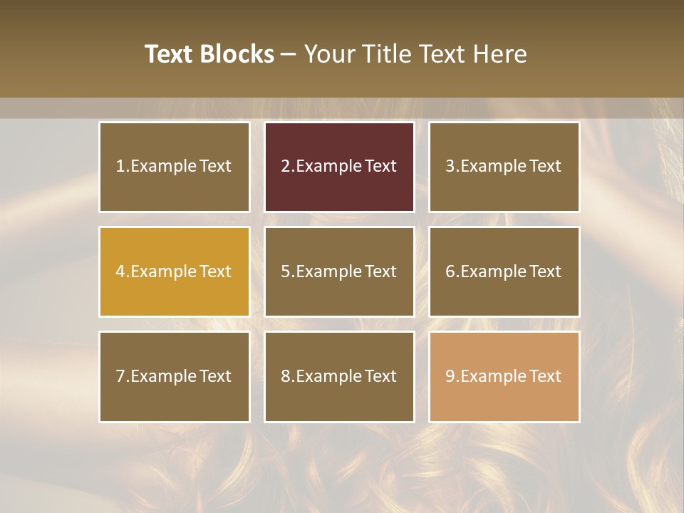 Square Blond Portrait PowerPoint Template