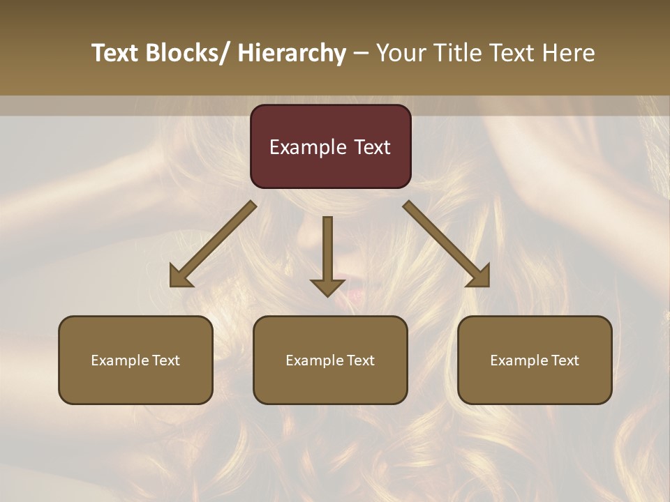 Square Blond Portrait PowerPoint Template