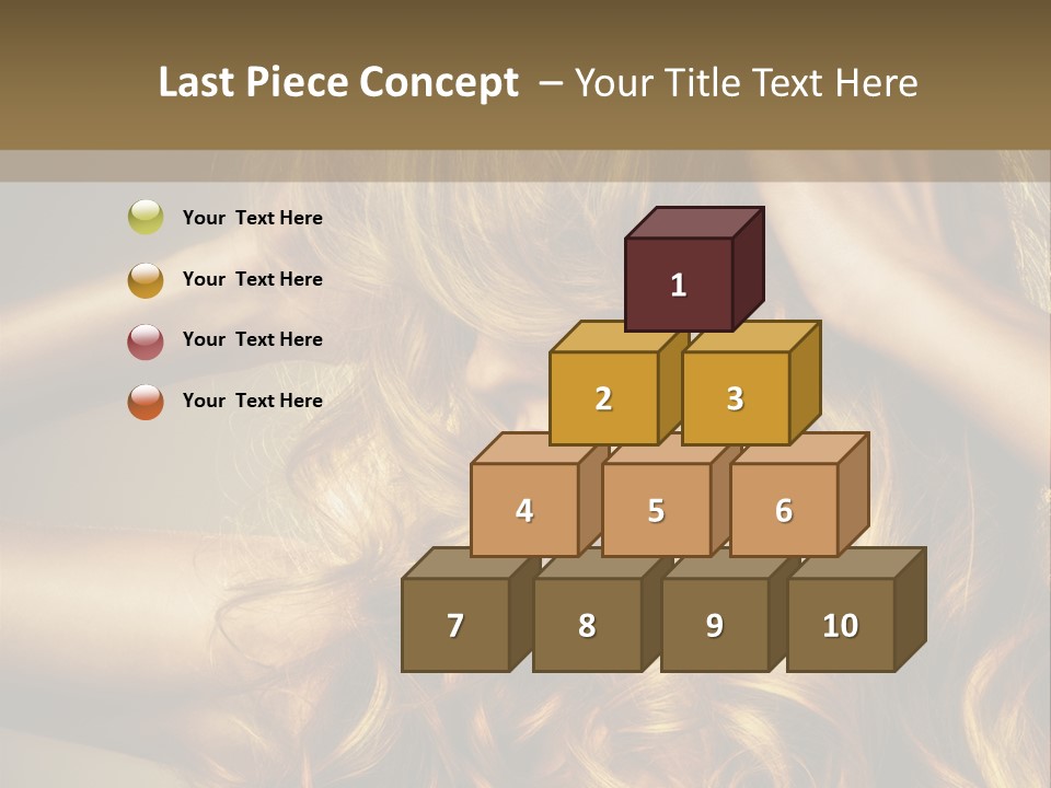 Square Blond Portrait PowerPoint Template