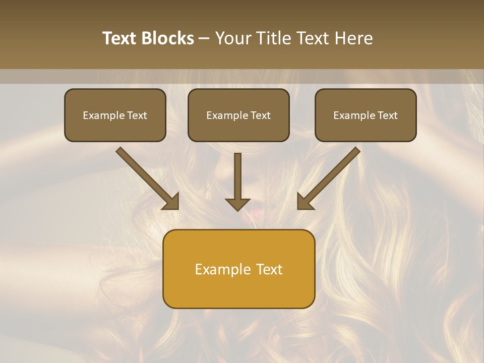 Square Blond Portrait PowerPoint Template