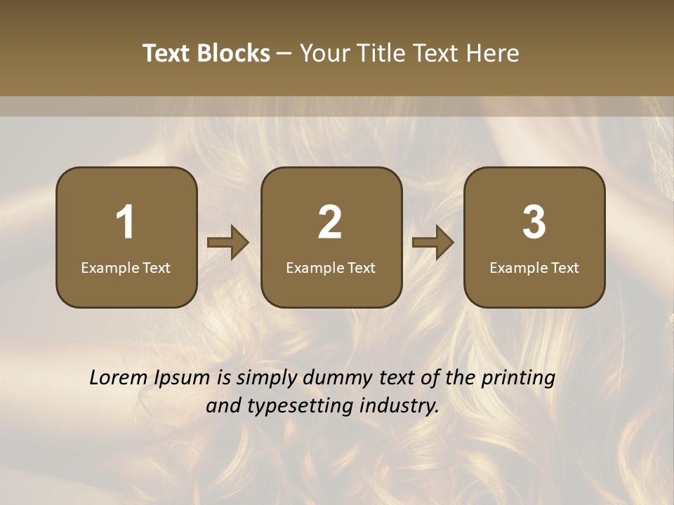 Square Blond Portrait PowerPoint Template