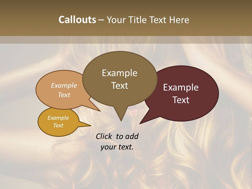 Square Blond Portrait PowerPoint Template