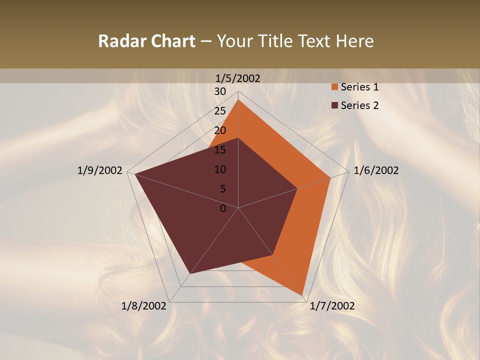 Square Blond Portrait PowerPoint Template