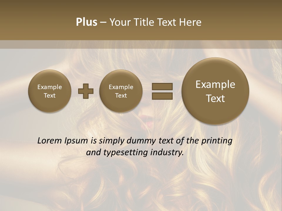 Square Blond Portrait PowerPoint Template