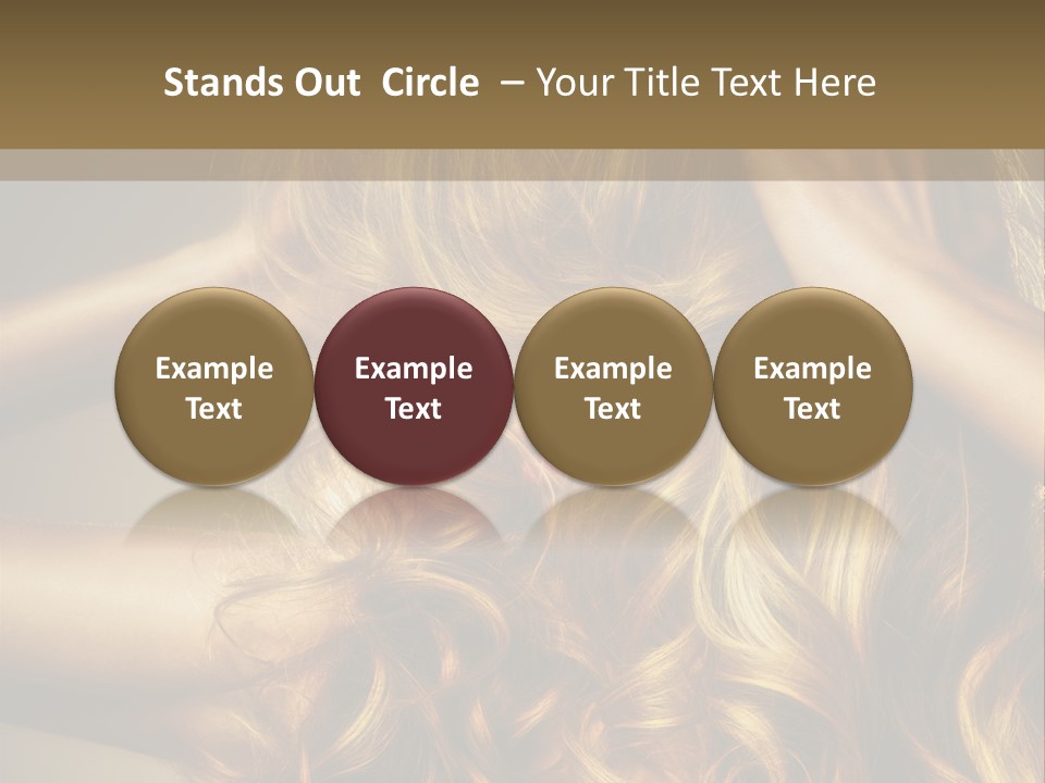 Square Blond Portrait PowerPoint Template