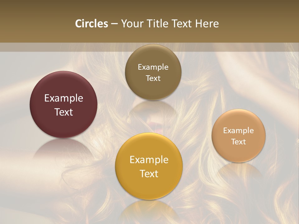 Square Blond Portrait PowerPoint Template