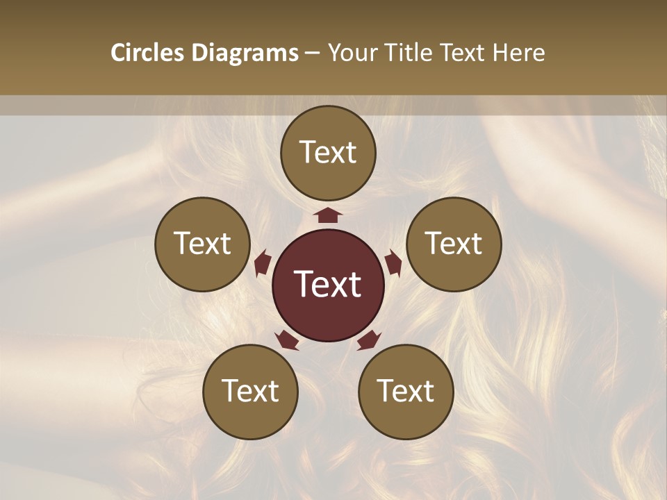 Square Blond Portrait PowerPoint Template